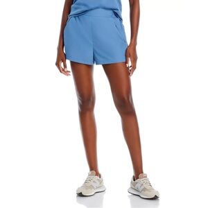Aqua Athletic Flat Front Running Shorts – Size XS Coronet Blue Built-In Briefs